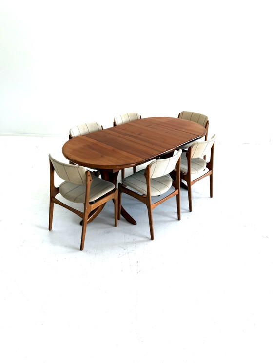 Table à manger extensible vintage, Arebbo Møbler '70 – Tables de salle à manger, Wood, Metal (photo 13 of 13)