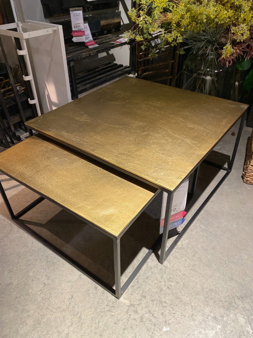 Pilunio set of 2 - gold – Pronto Wonen, salontafels (photo 2 of 2)