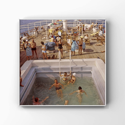 1x square print dragonfly cruise analog colors 1969
