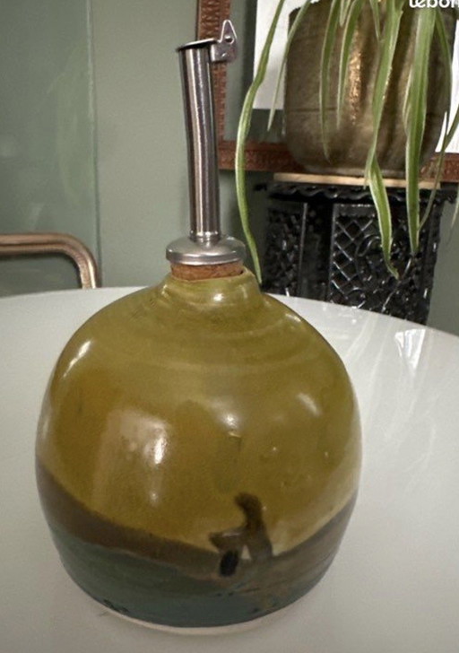 Handgemaakte keramische oliefles – tafelaccessoires, Ceramic (photo 2 of 6)