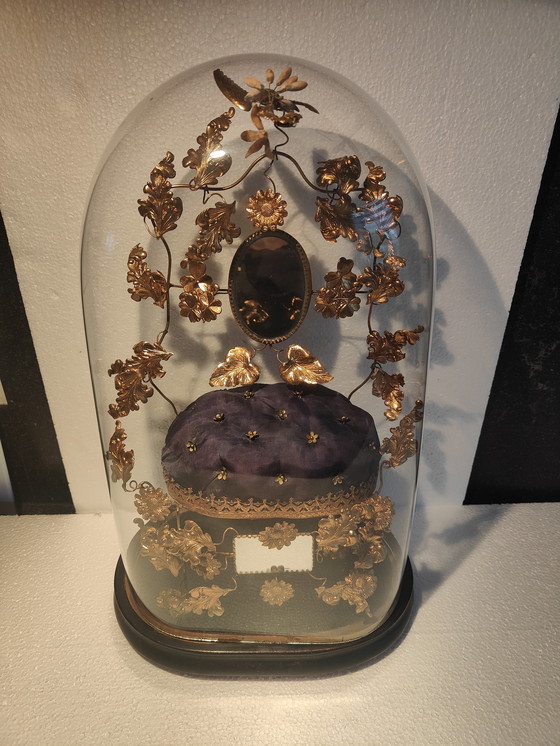 Image 1 of antica cupola per matrimoni francese "Globe de Mariee" in vetro