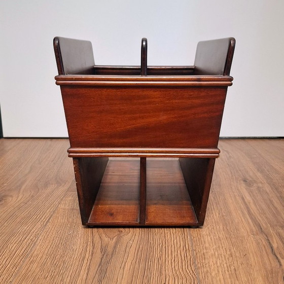 Image 1 of Portariviste in legno vintage - Mogano / Portariviste