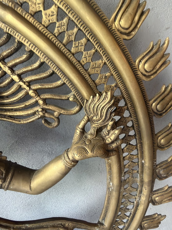 Shiva Nataraj Skulptur Bronze 120 Cm 20. Jahrhundert Südindien – Bildhauerei (photo 4 of 5)