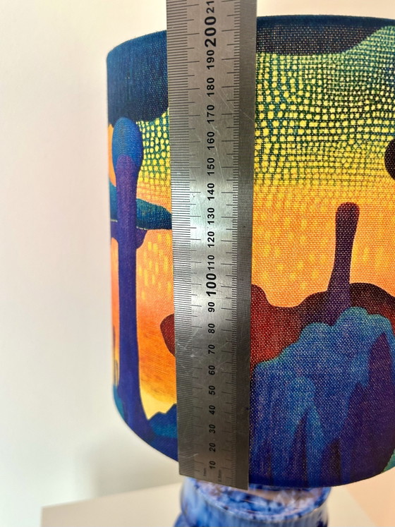 Image 1 of Lampe vase de l'ère spatiale fabriquée à partir d'un vase pagode Scheurich