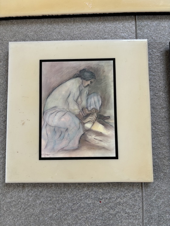 7 ceramic art tiles – Wall decoration (photo 8 of 15)