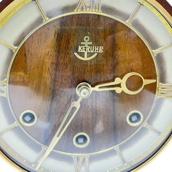 Image 1 of AnkerUhr vintage mantel clock from the 1950s, functional, retro wood buffet