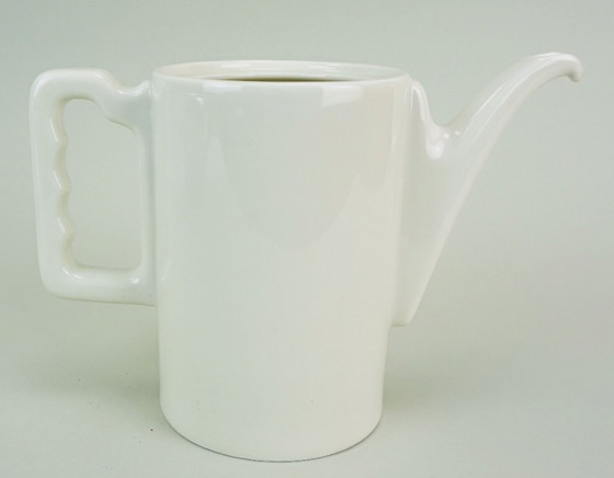 Image 1 of Cafetera térmica art déco de porcelana y metal de la década de 1930 de Thermisol Thomas