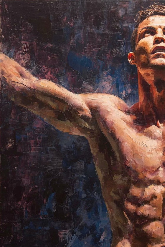 Image 1 of Alberto RICARDO - Cristiano Ronaldo 3 - Lienzo de artista