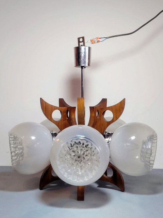 Image 1 of Space Age Sputnik Futurist Ceiling Light