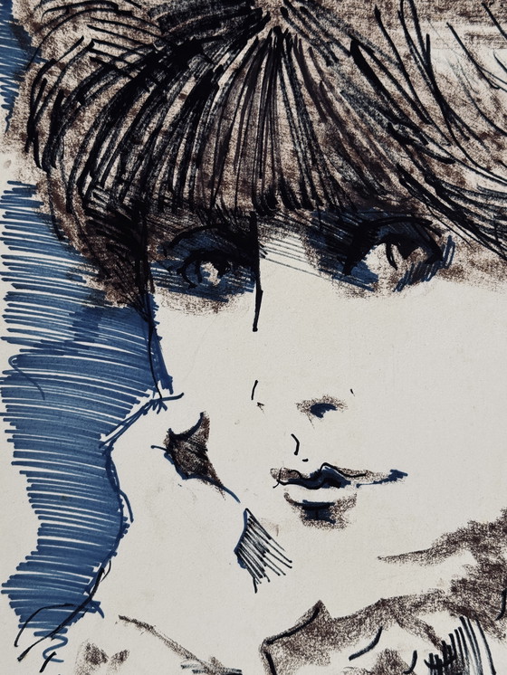 Image 1 of Robert Detheux rare peinture de 1965