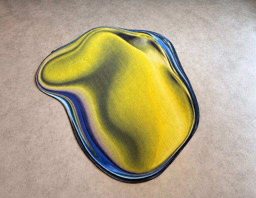 Moooi Carpets / Alfombra Grande de Diseño Colorida Azul-Verde