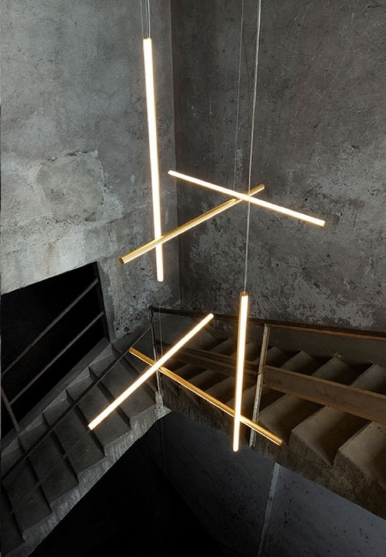 Coppia Lampade a sospensione Flos Coordinates S1 Gold – Michael Anastassiades – Aluminium (photo 7 of 13)
