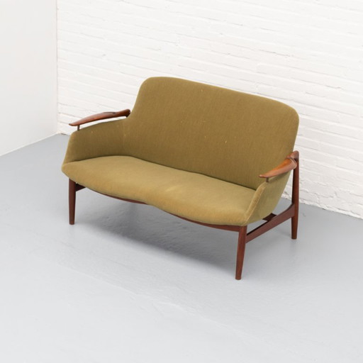 Finn Juhl NV-53 Two-seater sofa Niels Vodder 50's – 2 zitsbanken, Wood (photo 2 of 16)