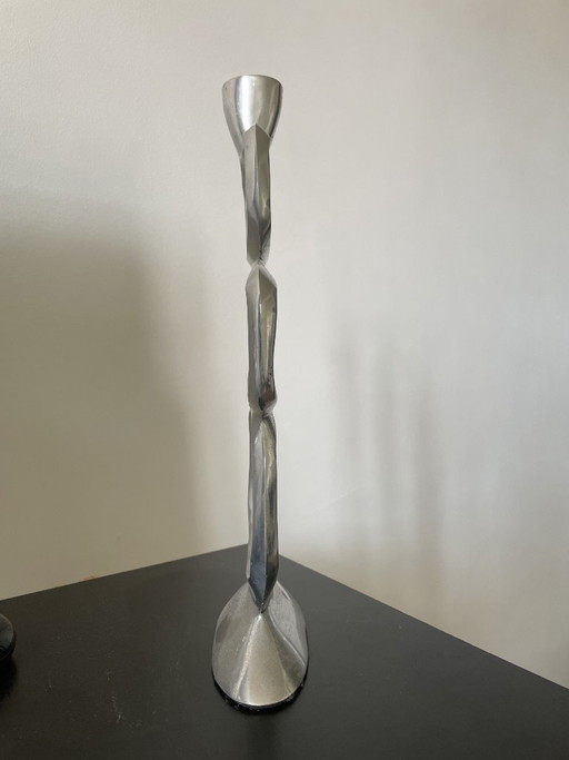 Scultura di Matthew Hilton degli anni '80 – kandelaars en kaarsen, Aluminium (photo 2 of 9)