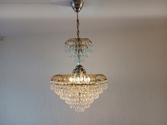 Image 1 of Chandelier – Crystal – Vintage – Palwa style