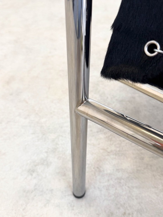 Lc1 Chair Le Corbusier Cassina Charlotte Perriand Sièges – Chaises de salle à manger, Metal, Leather (photo 6 of 15)