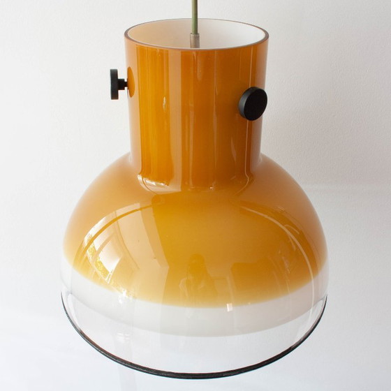 Image 1 of Suspension en verre brun de Peill & Putzler, Allemagne, années 1970