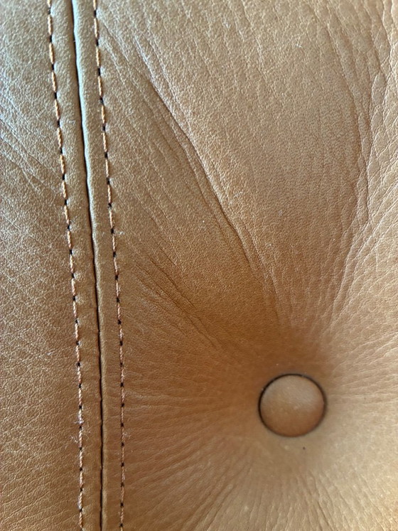 Image 1 of Brühl & Sippold "Deep Space" leather sofa, light brown/beige, two-seater