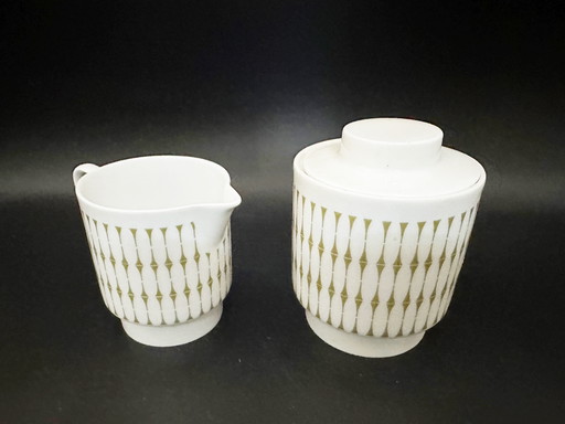 Melitta Hamburg Milk Jug and Sugar Bowl West Germany