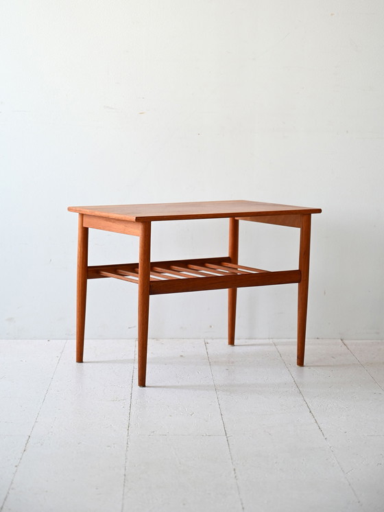 Image 1 of Table d'appoint vintage en teck scandinave, Design by Yngvar Sundström