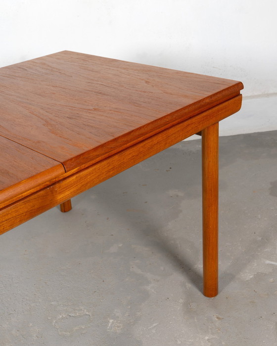 Image 1 of Mid-Century Dining Set by White and Newton Made of Teak and Blue Upholstery