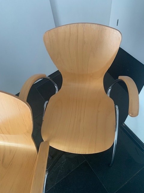 Image 1 of Sedie a farfalla con schienale blu