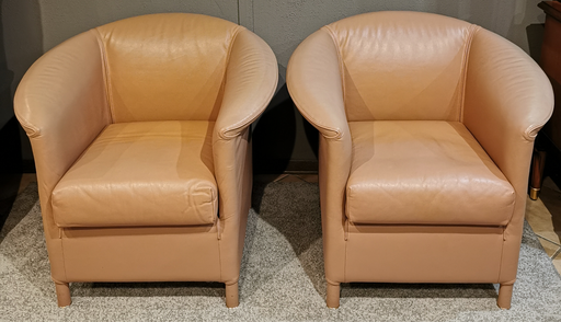 2x Wittmann Aura, Lederchair, Loungechair