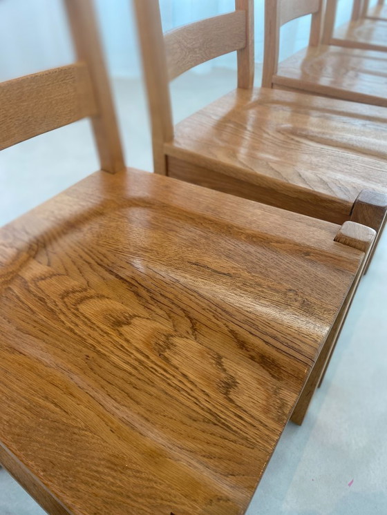 Image 1 of 6 Esszimmerstühle aus massiver Eiche - zeitlos & robust