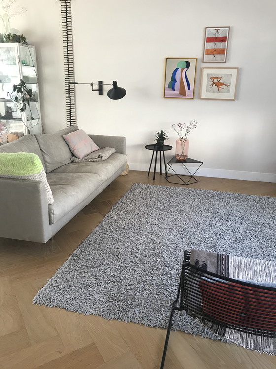 Image 1 of Grijs vloerkleed zacht leer (180x240)