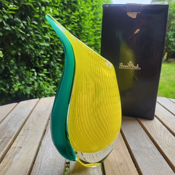 Image 1 of Rare Rosenthal Murano Dewdrop bubble crystal vase, 1970