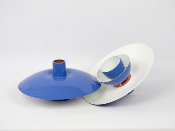 Image 1 of Pair of 2 Danish vintage pendant lamps PH 4/3 by Poul Henningsen, Louis Poulsen, 1966