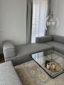 Leolux Ponton 2-delige modulaire design bank met hocker