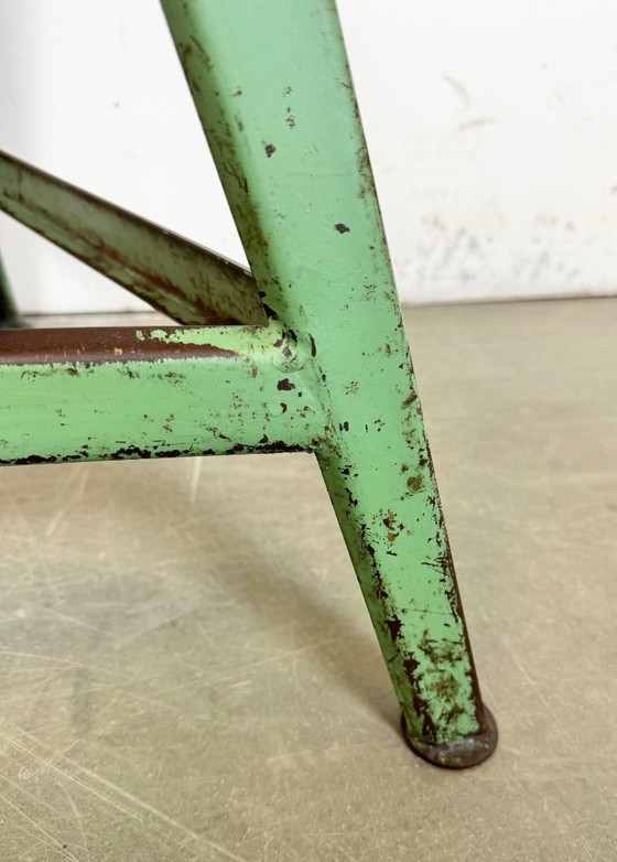 Image 1 of Green Industrial Workshop Stool, 1960s