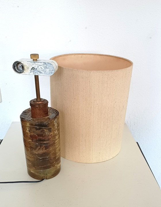 Image 1 of Grande lampe de table en verre des années 60