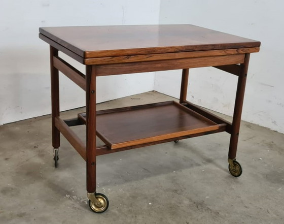 Image 1 of Mid - Century rosewood trolley by Kurt Østervig.