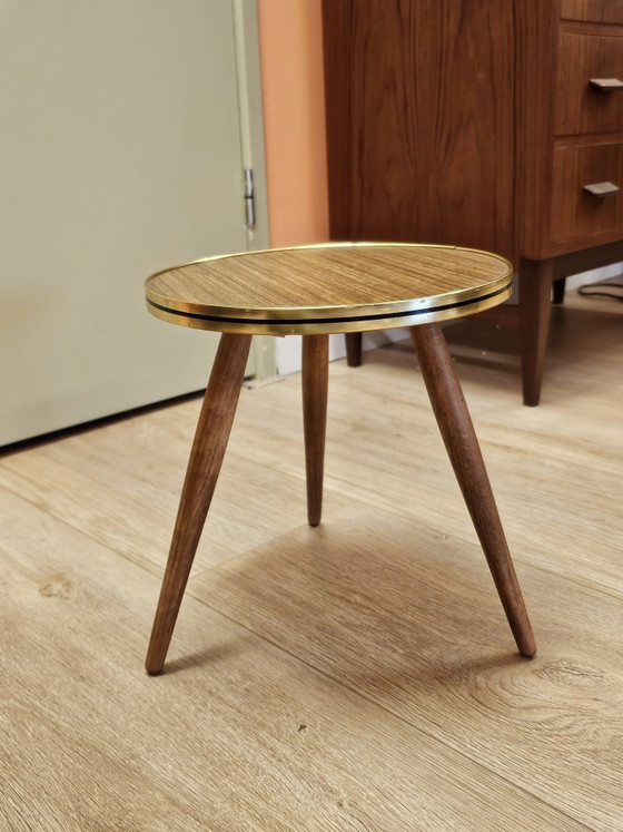 Table d'appoint Ronde Vintage pour Plantes – Vases, Wood (photo 4 of 8)