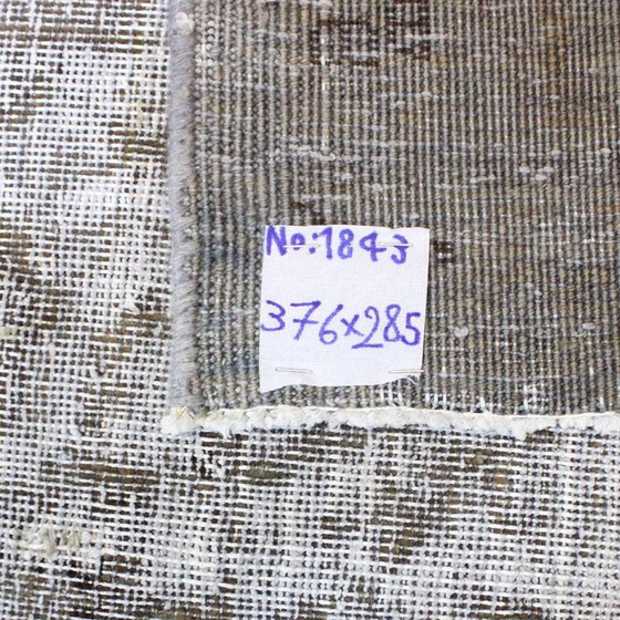Image 1 of Hand-knotted vintage art rug 376x285