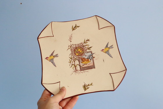 Image 1 of Achthoekig bord, Lunéville