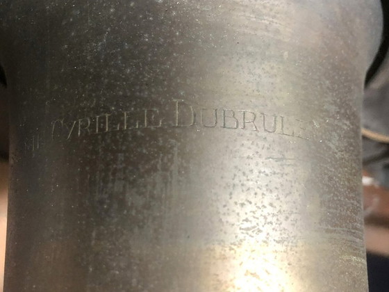 Image 1 of Lot of 5 art nouveau globes, 1900-1910, rose-colored, glass, Begium