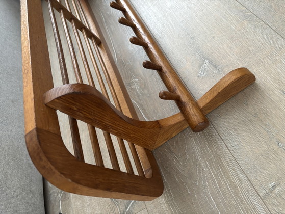 Wooden 'New Amsterdam DH01' wall coat rack Willem van Gelderen for Spectrum, 1950s (photo 4 of 10)
