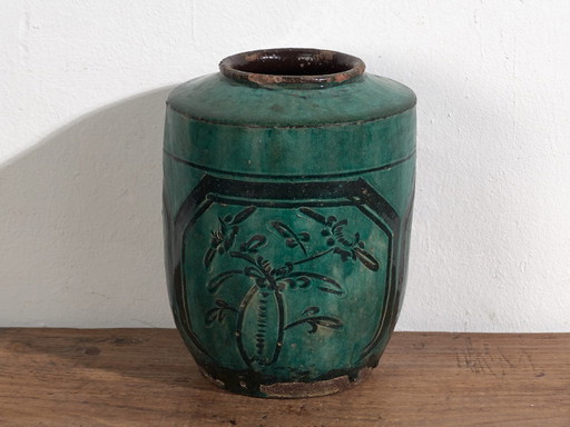 Antieke vaas met plantaardige details (ca. 1820) #33