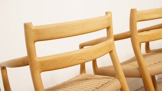 Image 1 of 6 X sedie da pranzo Niels Otto Moller Modello 84 & 67 | Restaurate