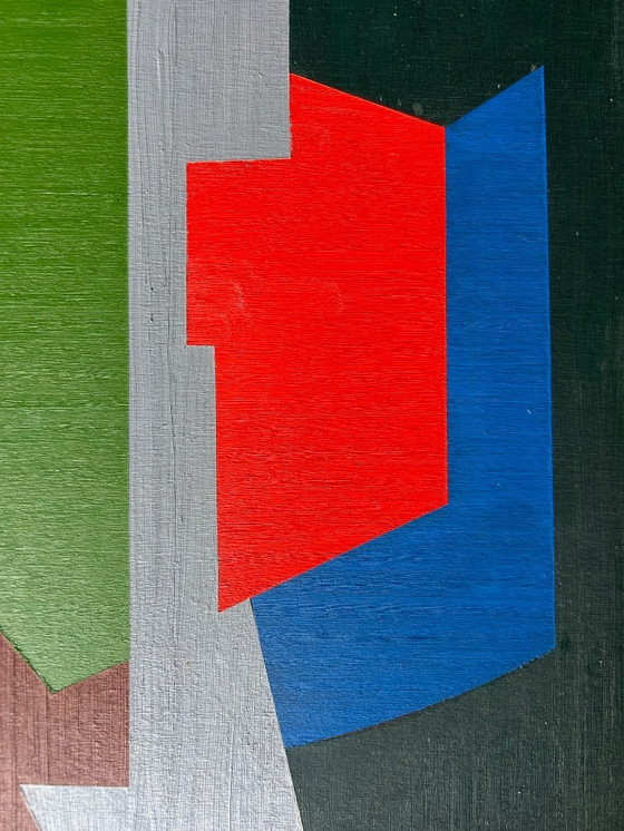 Image 1 of huile sur panneau double face 