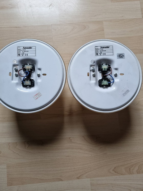 Image 1 of 2 stuks Artemide. Model Tilos 200. Design Ernesto Gismondi Italy.