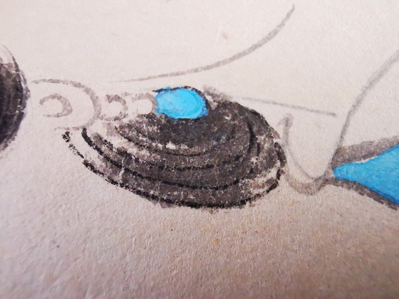 Image 1 of Rotolo di carta cinese/tibetano, dipinto *Due donne*. Chang Dai Chien