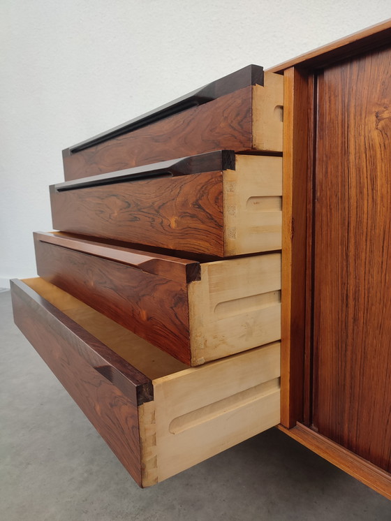 Image 1 of Ib Kofod Larsen 50's rosewood + teak sideboard 