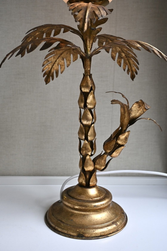 Image 1 of Hollywood Regency Table Lamp Palm Tree Hans Kögl