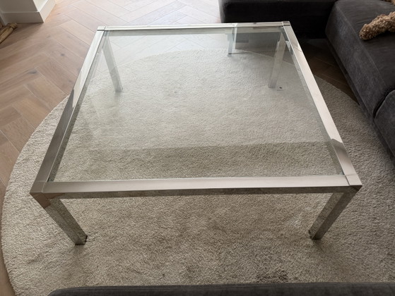 Image 1 of glass/metal coffee table