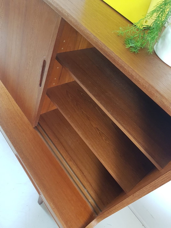 Image 1 of Vintage Deens Highboard | drankenkast buffetkast teak Danish
