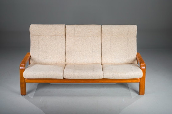 Image 1 of Mid-Century Modern Danish Three-Seater Teak Sofa, 1960s